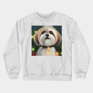 Cute Shih Tzu Drawing Crewneck Sweatshirt